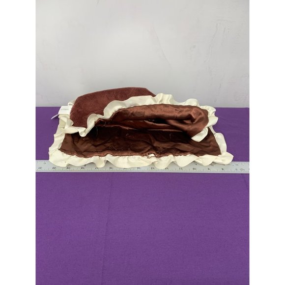 Nookums Monkey Brown Cream Silky Minky FLAWED Security Blanket Lovie - Picture 9 of 11